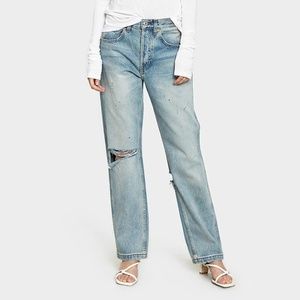 RE/DONE Relaxed/ Boyfriend Grunge Jeans, size 26